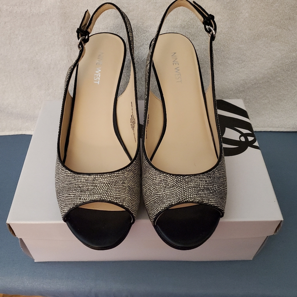 Nine West Peeptoe Slingback (NEW)